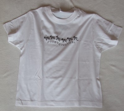 Cabrito Kinder T-Shirt mit Caravane weiß